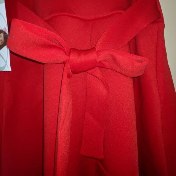 New Bonnie Jean Red Sleeveless Dress Lace Sequins High Low Style Size 7 Hi-Lo - Picture 5 of 7